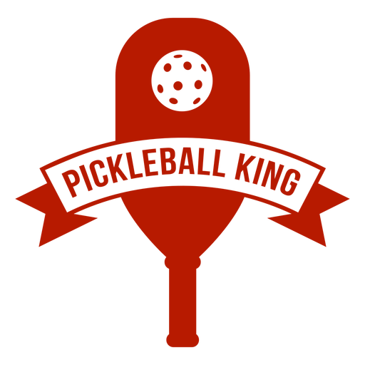 Pickleball king paddle badge PNG Design