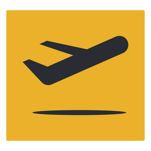 Plane departure icon sign - Transparent PNG & SVG vector file