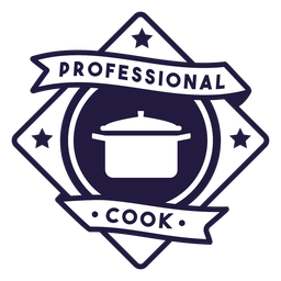 Crachá de diamante para cozinheiro profissional Desenho PNG