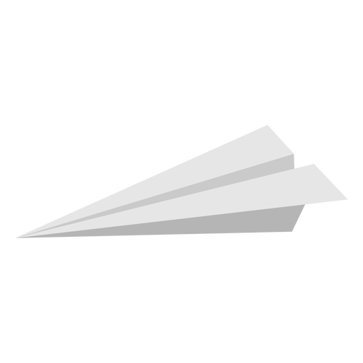 Profile paper airplane flat - Transparent PNG SVG vector 