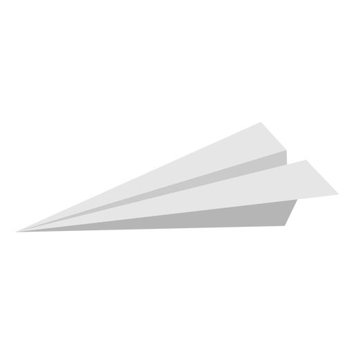 Profilpapier Flugzeug flach PNG-Design