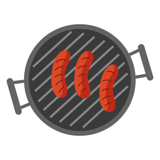 Wurstgrill flach PNG-Design