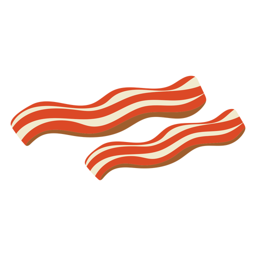 Simple bacon icon flat PNG Design