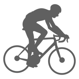 Silhueta de ciclista de velocidade Desenho PNG