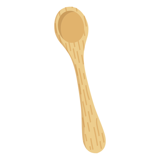 Spoon bamboo utencil PNG Design