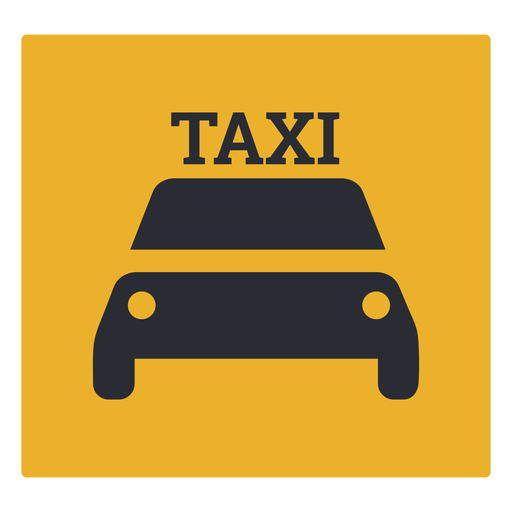 Signo de icono de taxi Diseño PNG