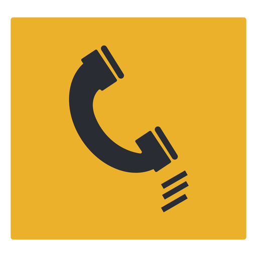 Signo de icono de teléfono Diseño PNG