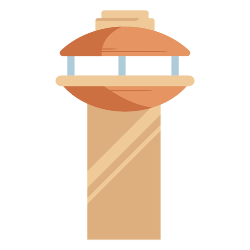 Traffic controll tower icon orange