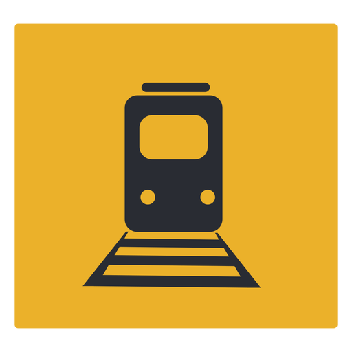 Signo de icono de tren Diseño PNG