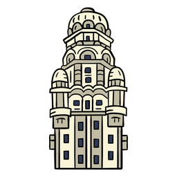Uruguai construindo palacio salva desenhado à mão Desenho PNG