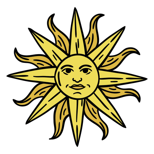 Uruguay sun art hand drawn - Transparent PNG & SVG vector file