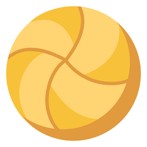Volleyballball flach PNG-Design