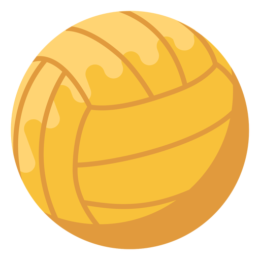 Wasserballball flach PNG-Design