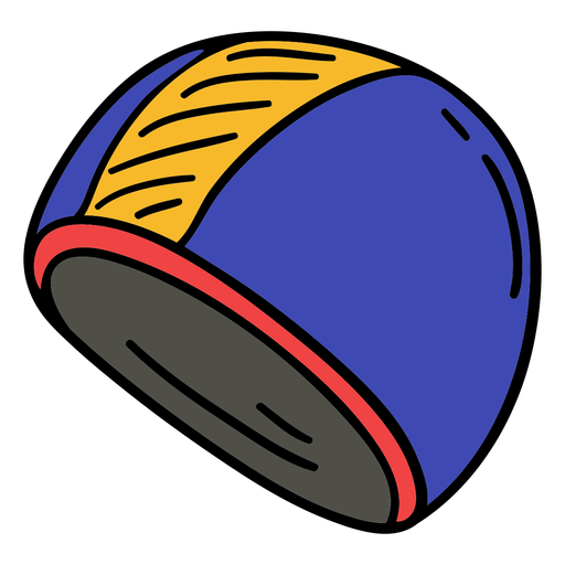 Gorra de waterpolo dibujada a mano Diseño PNG