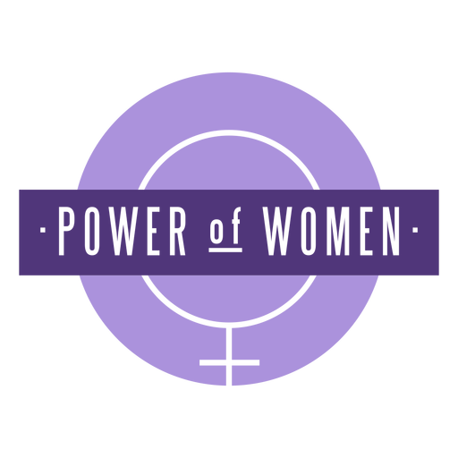 Letras de mujeres del poder del d?a de la mujer Diseño PNG