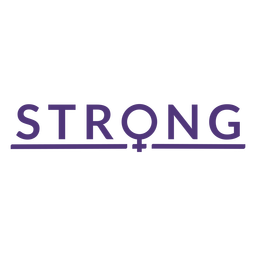Womens day strong lettering PNG Design