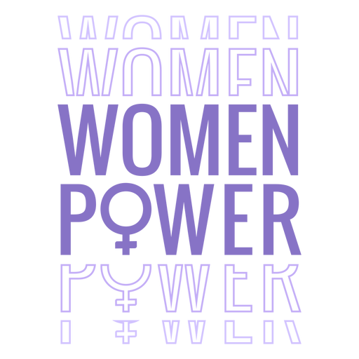 Download Womens day women power lettering - Transparent PNG & SVG ...