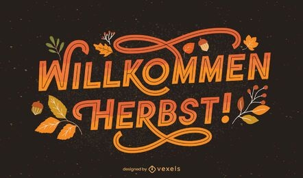 bienvenido otoño letras alemanas