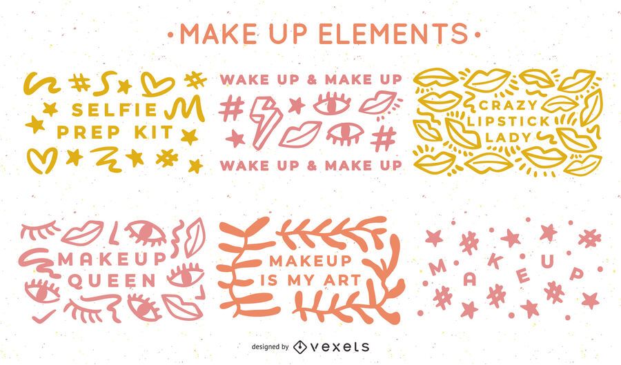 Makeup Elements Design Pack Makeup Elements Design Pack