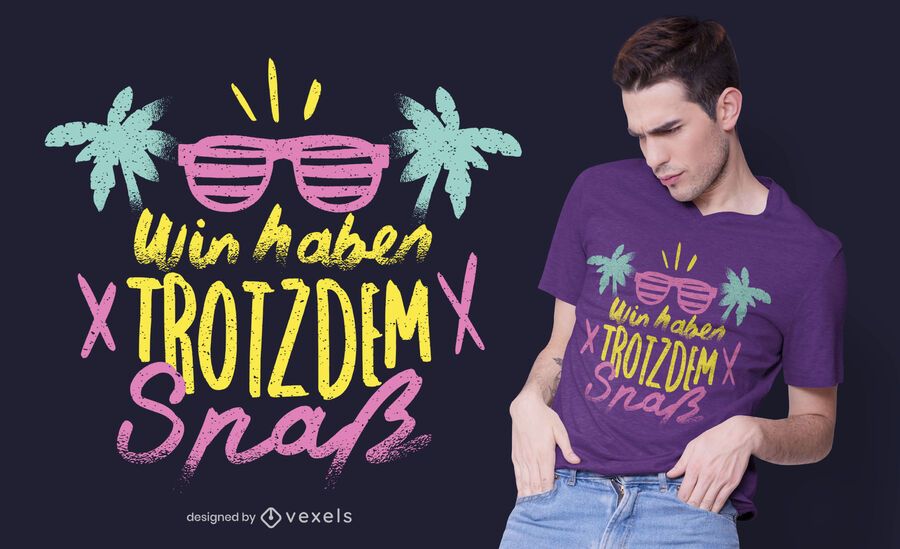 Summer 90s German Quote T-shirt Design Summer 90s German Quote T-shirt Design