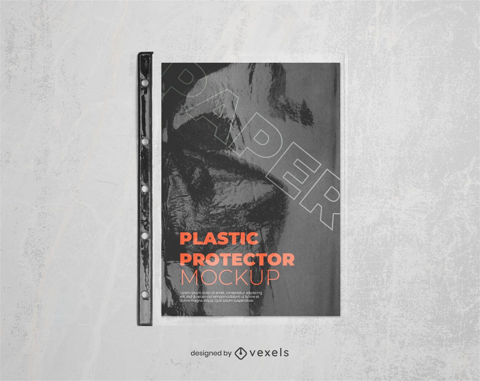 plastic protector mockup design