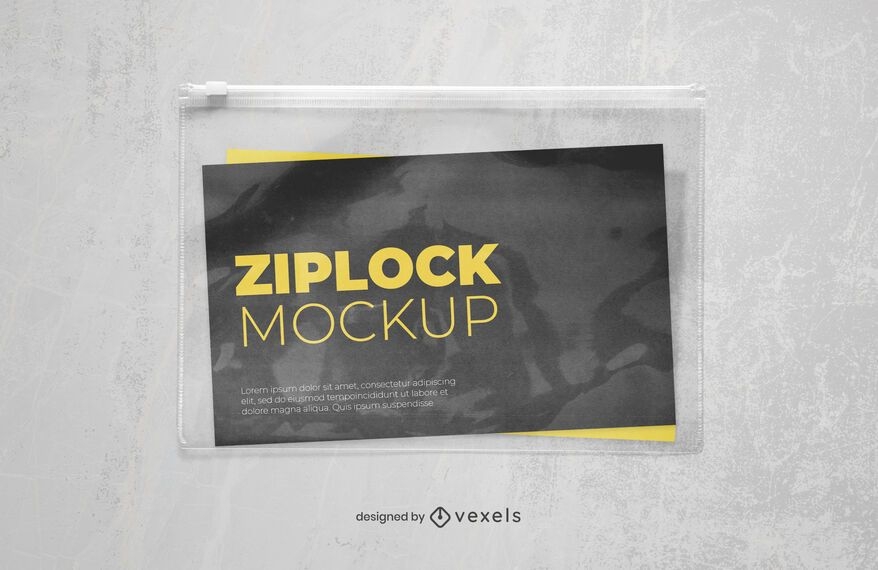 Download Plastic Ziplock Mockup Design - PSD Mockup Download