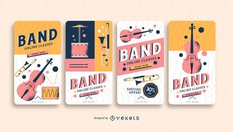 band classes social media story template
