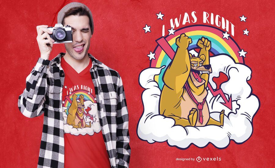 i was right bear t-shirt i was right bear t-shirt