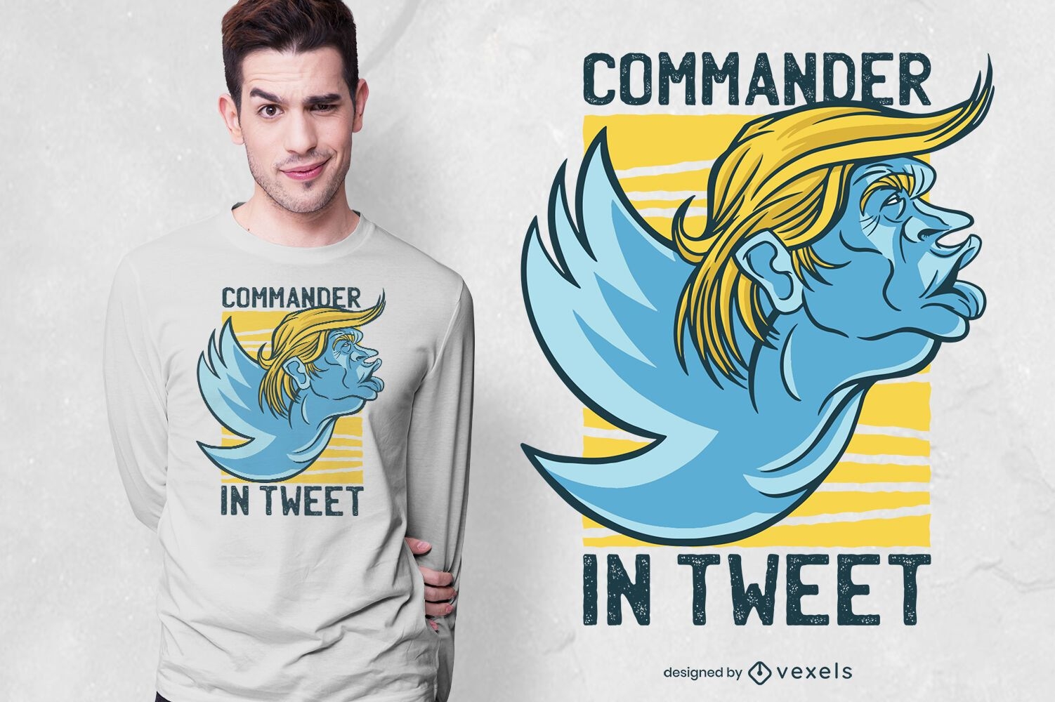 Trumpf Twitter T-Shirt Design