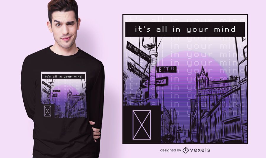all in your mind t-shirt design all in your mind t-shirt design