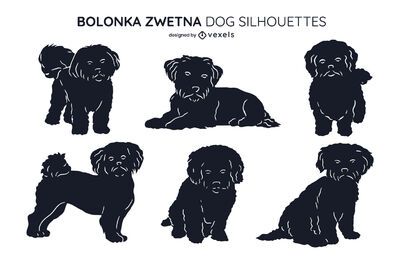 Bolonka Zwetna Hund Silhouette Set