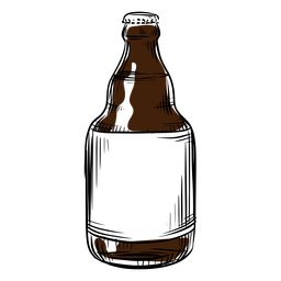 Beer bottle drawn Beer bottle drawn