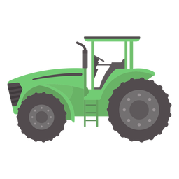 Green Tractor Flat PNG & SVG Design For T-Shirts