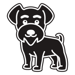 Cachorrinho preto fofo Desenho PNG