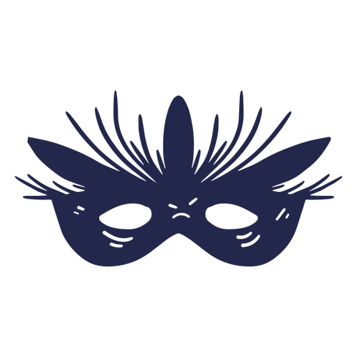 Carnaval máscara de carnaval azul Desenho PNG