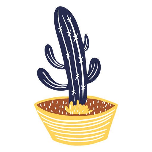 Cactus in a pot illustration