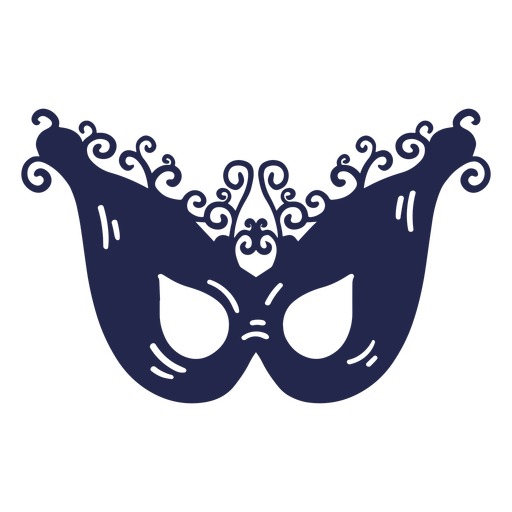 Máscara de carnaval simples Desenho PNG