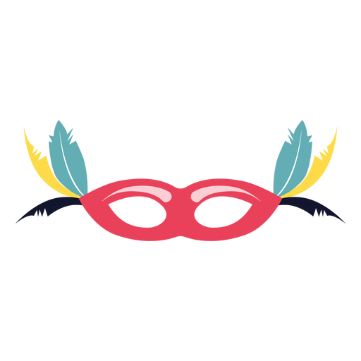 Carnival mask with feathers PNG Design