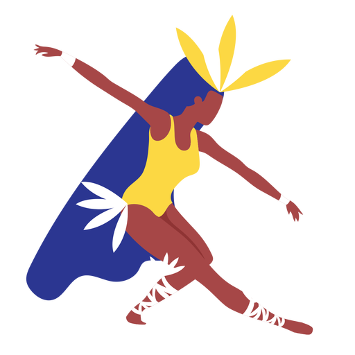 Carnival woman curtsy PNG Design