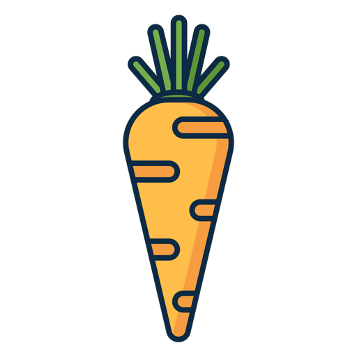 Ícone de cenoura vegetal Desenho PNG