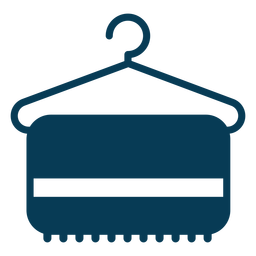 Pano cabide lavanderia azul Desenho PNG