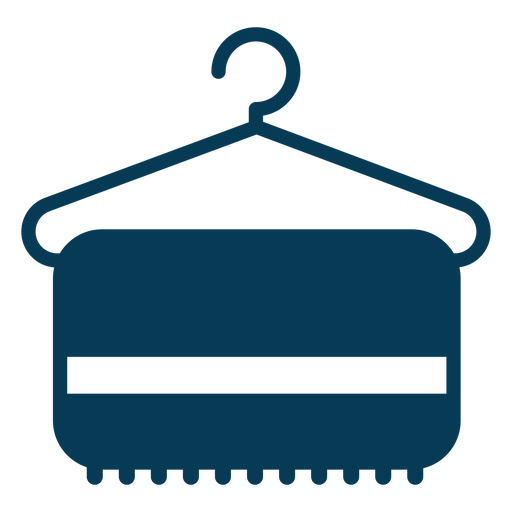 Kleiderbügel Wäsche blau PNG-Design