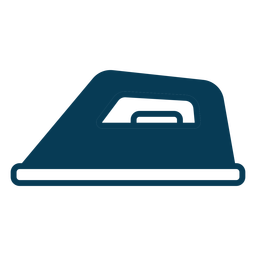 Plancha de ropa lavandería azul Diseño PNG