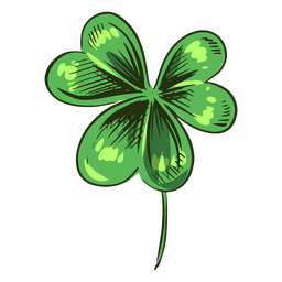 Clover Leaf Simple Piece PNG & SVG Design For T-Shirts