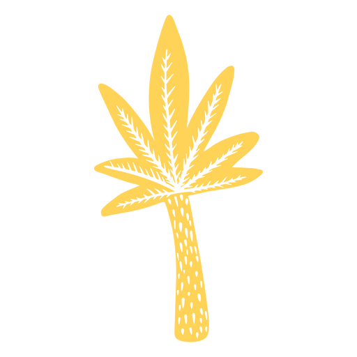 Colored palm tree PNG Design