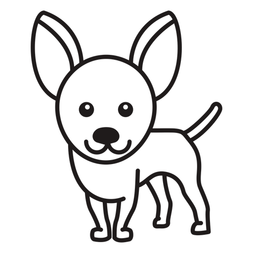 Netter Chihuahua-Hundeschlag PNG-Design