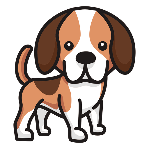 Cute puppy staring PNG Design