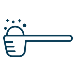 Trazo de lavandería con cuchara de detergente Diseño PNG