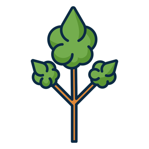 Icono de árbol alto verde Diseño PNG