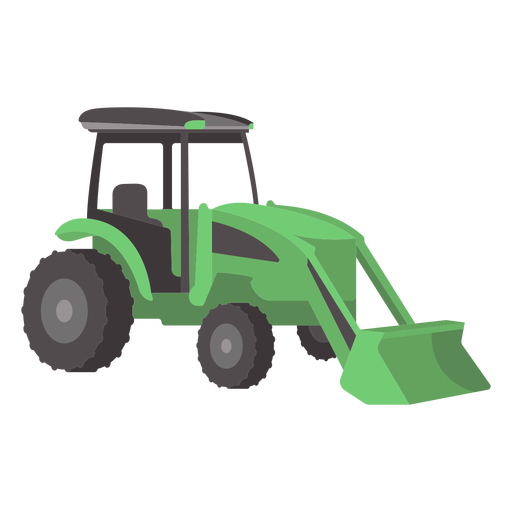 Green Tractor Flat PNG & SVG Design For T-Shirts